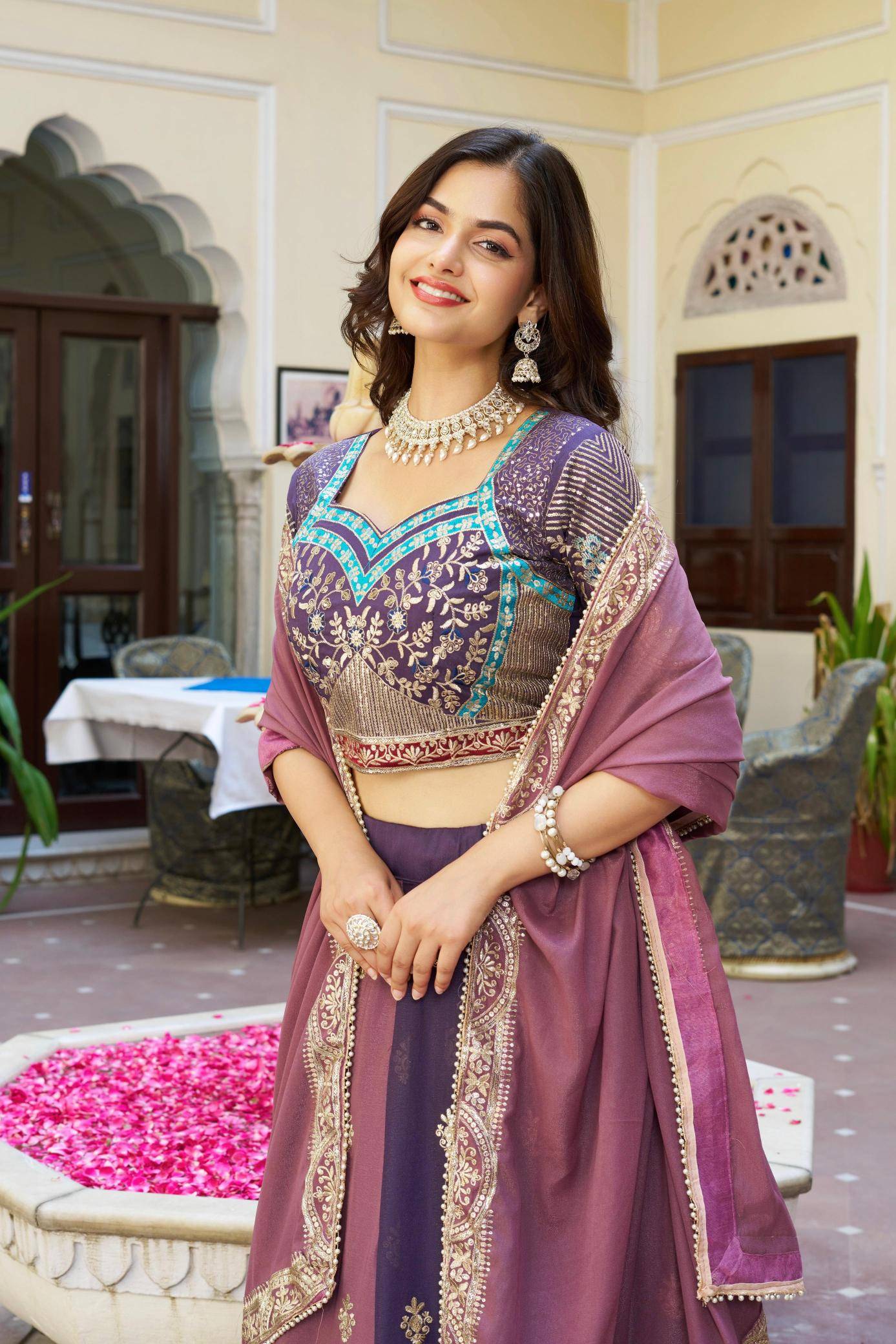 Ram-149 georgette Bulk lehengha choli distributor